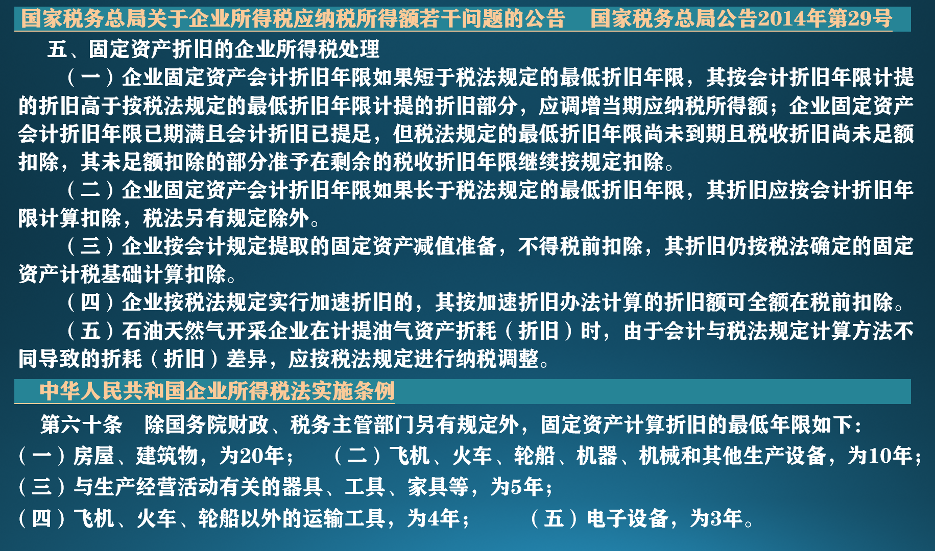 折旧年限最新规定及其行业影响分析